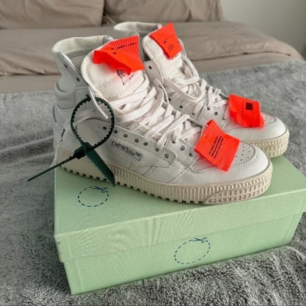 Off White 3-0 Off-Court High Top Sneakers (Women's 41)